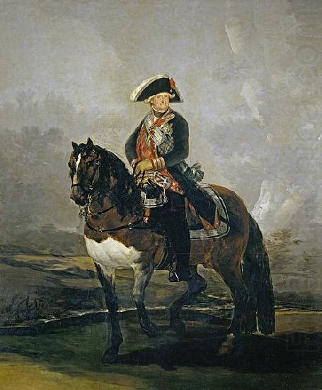 Francisco de Goya Carlos IV a caballo china oil painting image